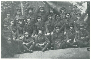 Bede: all that was left A group of survivors from the Bede Contingent after the battle on the Gravenstafel ridge on the 25th April, 1915.